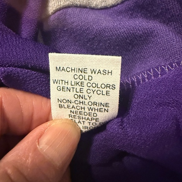 89th+Madison stretchy purple top with rhinestone accent on open sleeves Size 2X - Picture 7 of 7